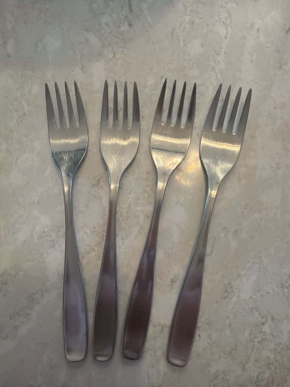WMF Cromargan Germany Stainless Steel Flatware Salad Forks Set of 4